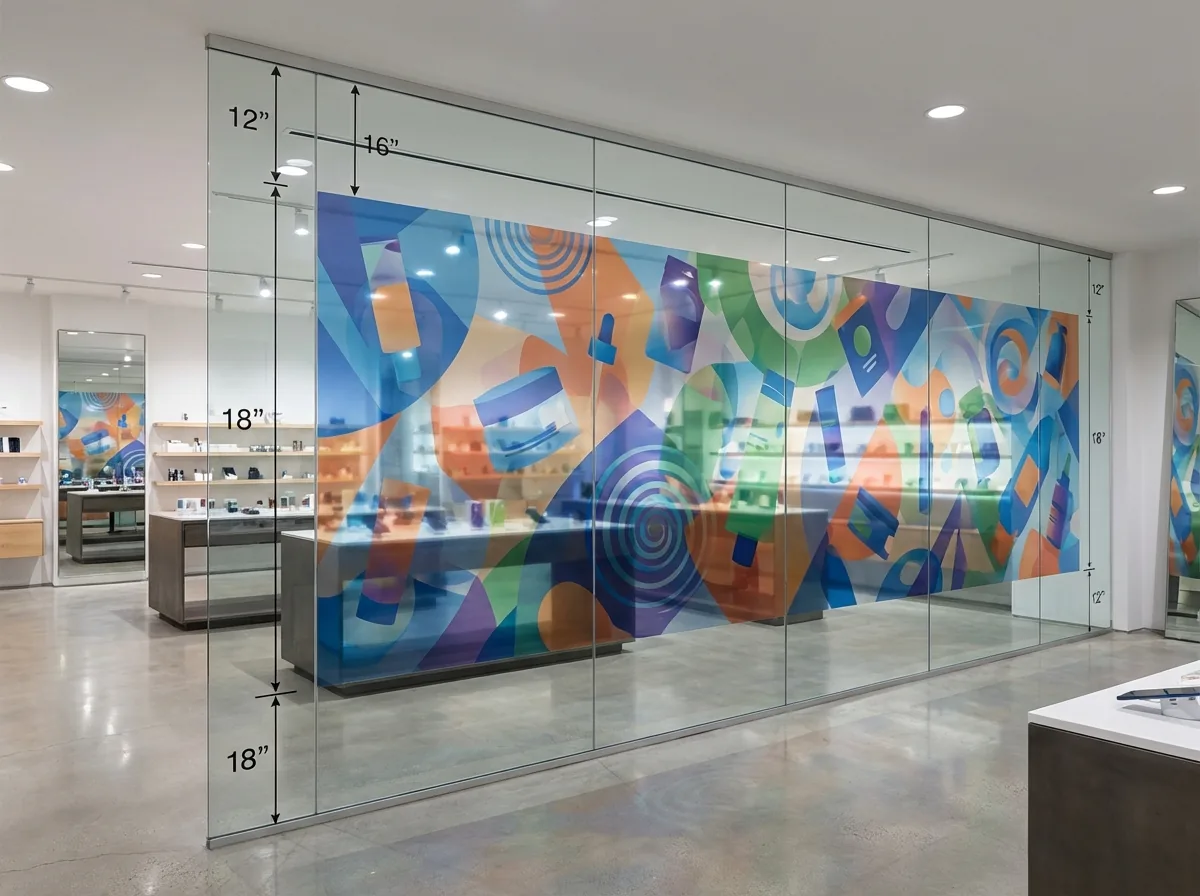 Retail wall print